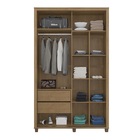 Guarda Roupa Suécia 2 Portas Cinamomo/grafite – Rv Móveis