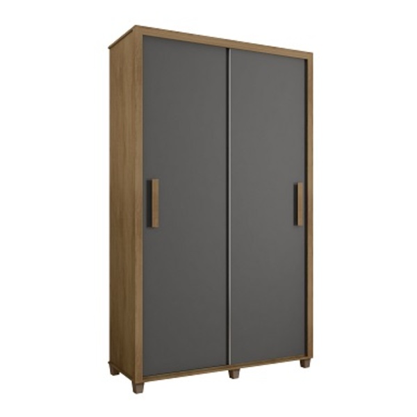 Guarda Roupa Suécia 2 Portas Cinamomo/grafite – Rv Móveis