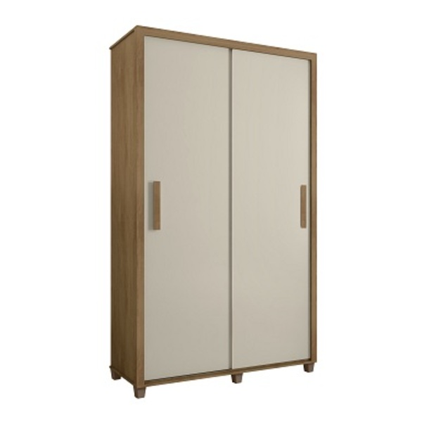 Guarda Roupa Suécia 2 Portas Cinamomo/off White– Rv Móveis