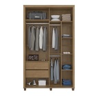 Guarda Roupa Suécia 2 Portas Cinamomo/off White– Rv Móveis