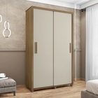 Guarda Roupa Suécia 2 Portas Cinamomo/off White– Rv Móveis