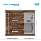 Guarda-Roupa Talento 8 Portas 4 Gavetas mais Cômoda 1 Porta 4