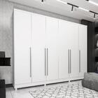 Guarda Roupa Tcil Sevilla Com 6 Portas E Gavetas - Branco