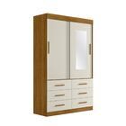 Guarda Roupa Texas Com Espelho 2 Portas 6 Gavetas Tigus Baby