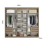 Guarda-roupa Thb Sofisticatto Full Glass