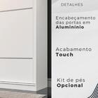 Guarda Roupa Trancoso 2 Portas Correr 6 Gavetas Valverde Bran