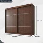 Guarda Roupa Trancoso 2 Portas Correr 6 Gavetas Valverde Cani