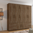 Guarda Roupa Tripex Casal 12 Portas Madri Carvalho