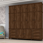 Guarda Roupa Tripex Casal 12 Portas Monte Carlo Cappuccino