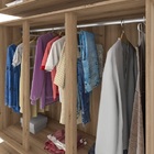 Guarda Roupa Triplex Diamante Com Espelho Nature/off White -