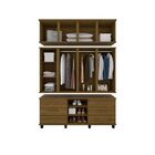 Guarda Roupa Triplex Prisma 4 Portas Imbuia - Fabri Móveis
