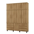 Guarda Roupa Triplex Prisma 4 Portas Nature - Fabri Móveis