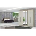 Guarda-roupa Tunísia 6 Portas - Moval - Carvalho / Camurca