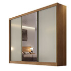 Guarda Roupa Turim 3 Portas 6 Gavetas Com Espelho Clic Móveis