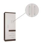Guarda Roupa Turim 3 Portas Chocolate Off White Tana Decor