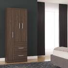 Guarda Roupa Turim 3 Portas Chocolate Tana Decor