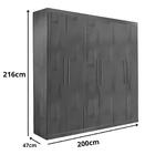 Guarda Roupa Ubatuba 6 Portas 3 Gavetas Valverde Canion