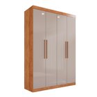 Guarda-roupa Ubatuba Plus 4 Portas 3 Gavetas Cinamomo/off Whi