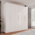 Guarda-roupa Ubatuba Plus 6 Portas 3 Gavetas Branco Neve