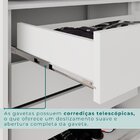 Guarda-roupa Ubatuba Plus 6 Portas 3 Gavetas Branco Neve