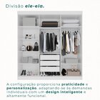 Guarda-roupa Ubatuba Plus 6 Portas 3 Gavetas Branco Neve