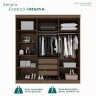 Guarda-roupa Ubatuba Plus 6 Portas 3 Gavetas New Canion/off W