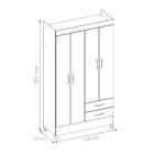 Guarda Roupa Udini Ébano