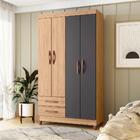 Guarda Roupa Valentina Nature/titanium