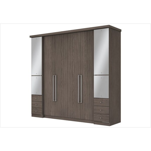 Guarda Roupa Valentino Com 06 Portas 06 Gavetas E Espelho Mal