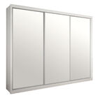 Guarda-roupa Veneza 3 Portas De Correr Com Espelho - Branco