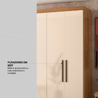 Guarda Roupa Venice 6 Portas, 4 Gavetas E 3 Cabideiros Com Pé