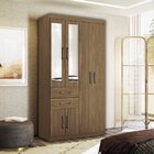 Guarda-roupa Verona 6 Portas 2 Gavetas Com Espelhos