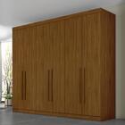 Guarda Roupa Verona 6 Portas Pux Madeira Rovere