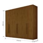 Guarda Roupa Verona 6 Portas Pux Madeira Rovere