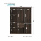 Guarda Roupa Verona 8 Portas E 2 Gavetas