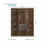 Guarda Roupa Verona 8 Portas E 2 Gavetas Com Espelhos