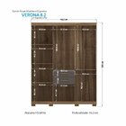 Guarda Roupa Verona 8 Portas E 2 Gavetas Com Espelhos E Pés