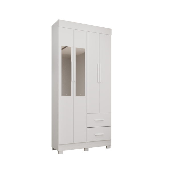 Guarda-roupa Verona Premium 4 Portas 2 Gavetas Com Espelho Sa