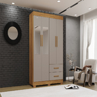 Guarda-roupa Verona Premium 4 Portas 2 Gavetas Com Espelho Sa