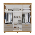 Guarda-roupa Verona Premium 6 Portas 4 Gavetas Com Espelho Sa