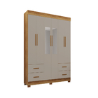 Guarda-roupa Verona Premium 6 Portas 4 Gavetas Com Espelho Sa