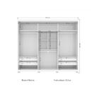 Guarda Roupa Versalhes 06 Portas Com Pés Branco/branco