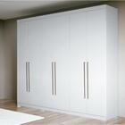 Guarda Roupa Versalhes 06 Portas Com Pés Branco/branco