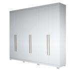 Guarda Roupa Versalhes 06 Portas Com Pés Branco/branco