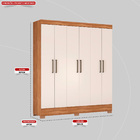 Guarda Roupa Verso 6 Portas Demobile