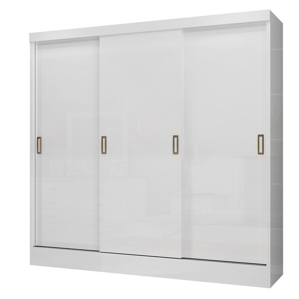Guarda-roupa Viena 3 Portas De Correr 3 Gavetas Mdp Maxel