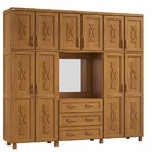 Guarda-roupa Viena Capelinha 10 Portas E 3 Gavetas Madeira Pi
