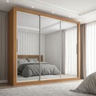 Guarda-roupa Viena Espelhado Yescasa Cinamomo/off White