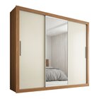 Guarda-roupa Viena Espelho Central Yescasa Cinamomo/off White