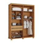 Guarda Roupa Viena P/ Quarto De Solteiro 100% Mdf Camas Fênix